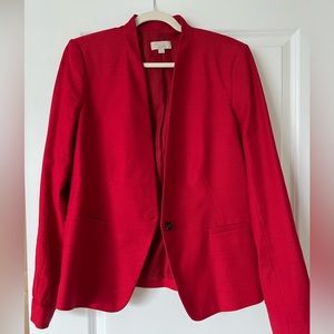 Red textured blazer, size 12T, NWOT